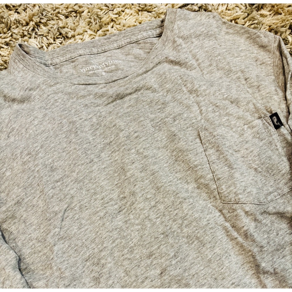Men's‎ Vineyard Vines Small Long Sleeve Gray Shirt
